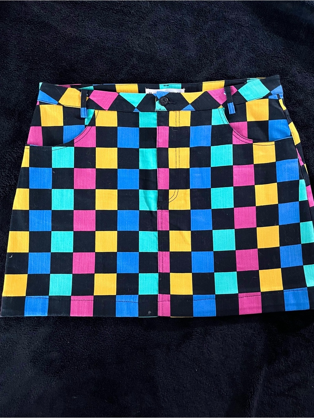 NEW DK CHECKERED MULTI COLOR JACKET AND SKIRT SET - Picture 6 of 9